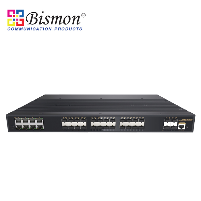 1U-Rack-8-RJ45-1000M-24-SFP-1000M-4SFP-1GB-10GB-Industrial-Switch-Managed-L2